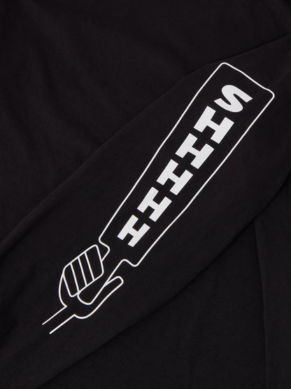 MINE | NOT AT ALL SHHHHH L/S T-shirt - Black
