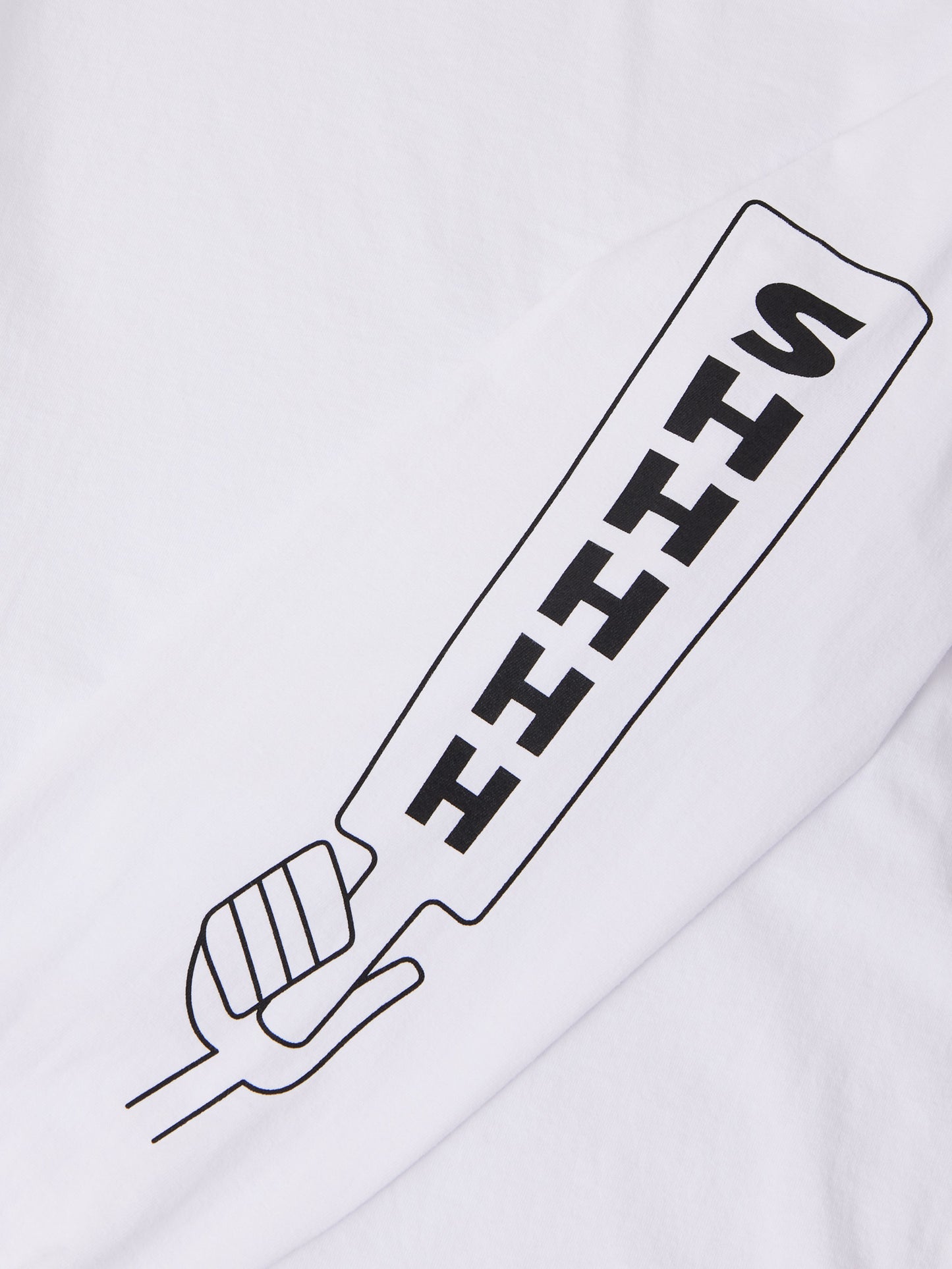 MINE | NOT AT ALL SHHHHH L/S T-shirt - White