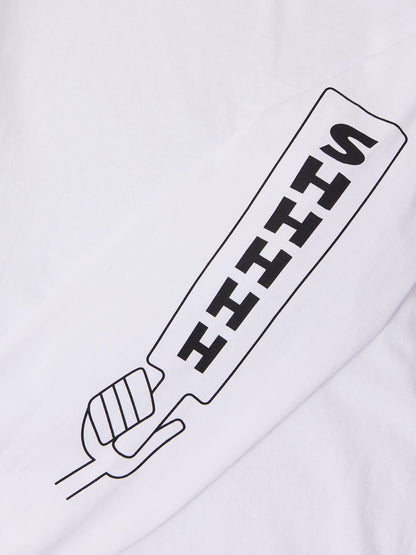 MINE | NOT AT ALL SHHHHH L/S T-shirt - White