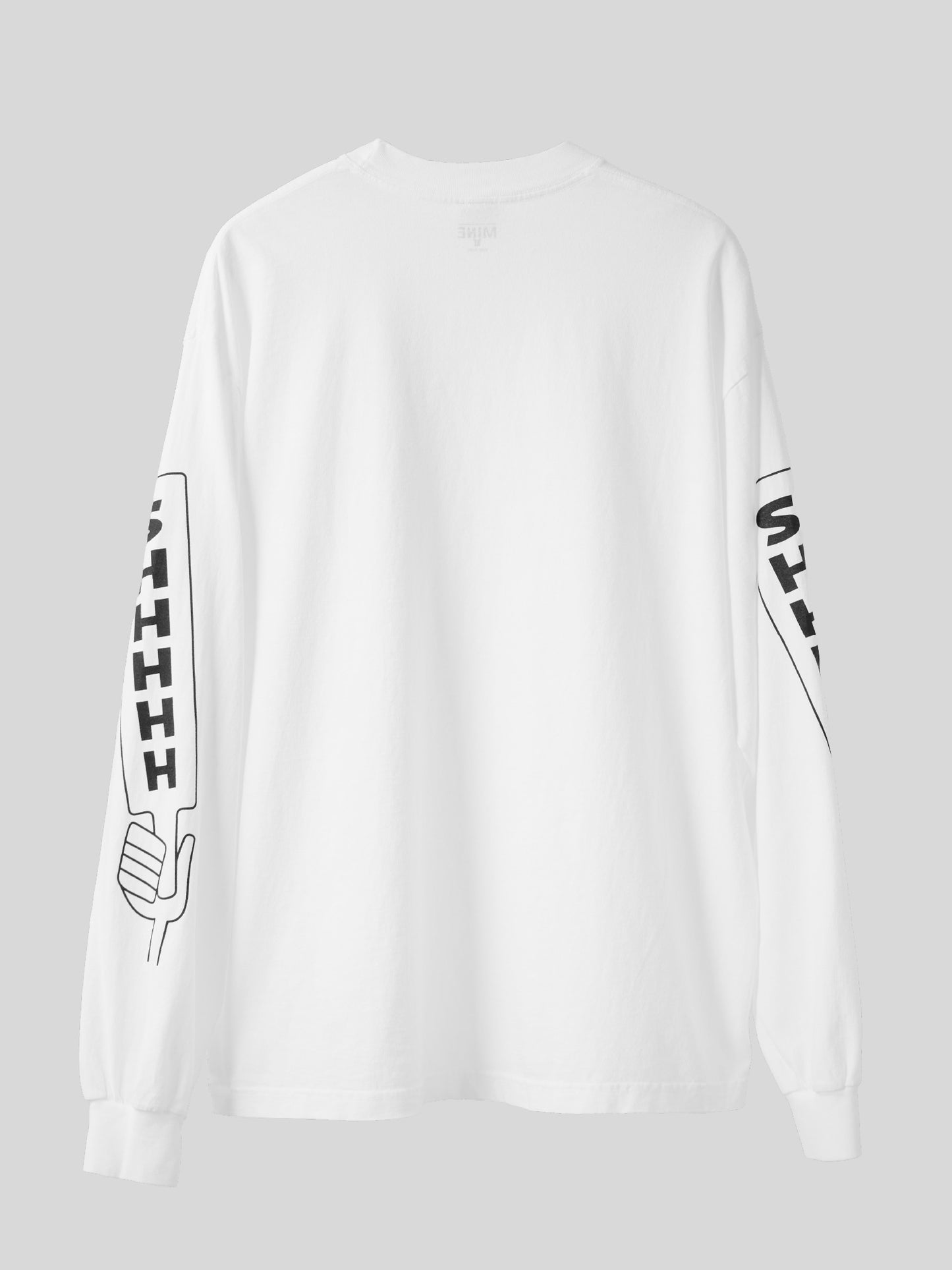 MINE | NOT AT ALL SHHHHH L/S T-shirt - White
