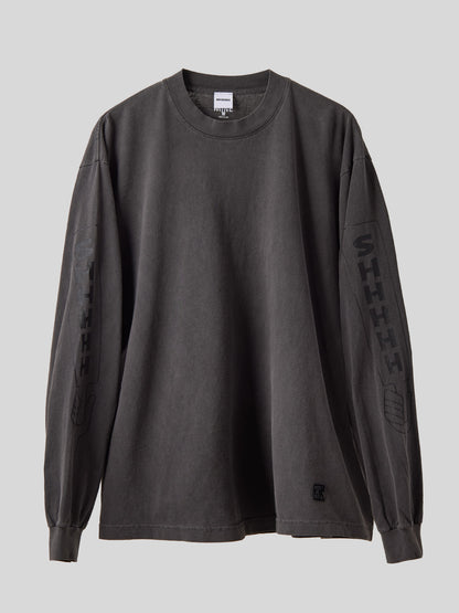 MINE | NOT AT ALL SHHHHH L/S T-shirt - PD Black