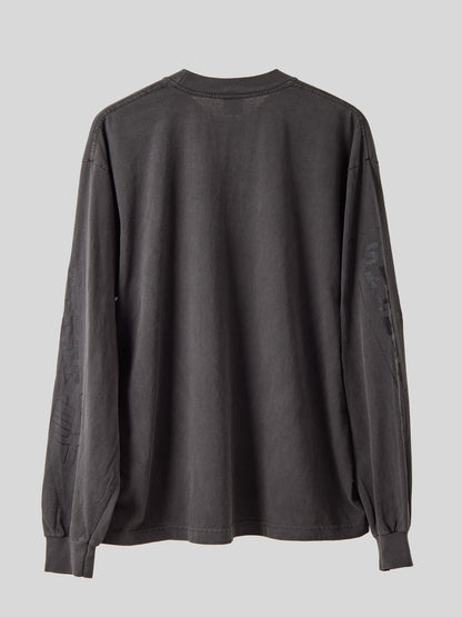 MINE | NOT AT ALL SHHHHH L/S T-shirt - PD Black